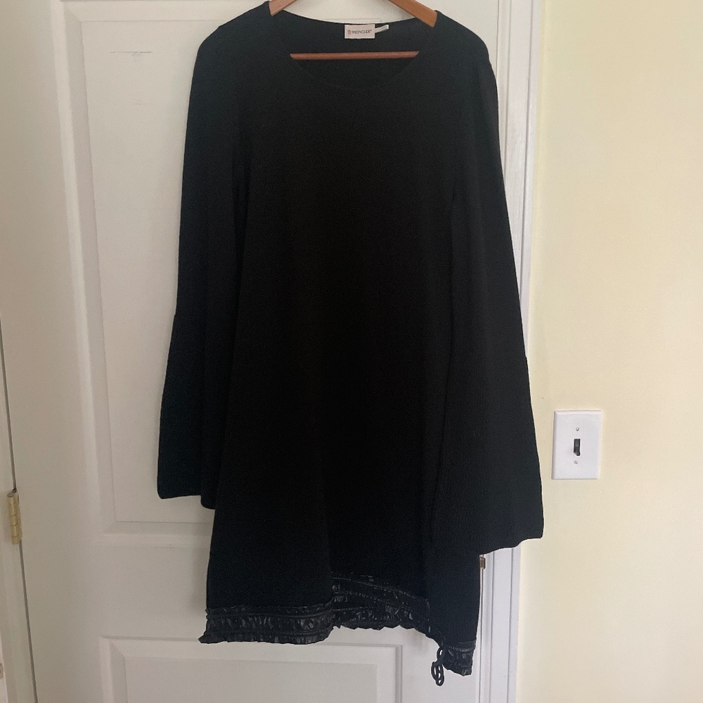Montcler Sweater Dress with Bell Sleeves XL